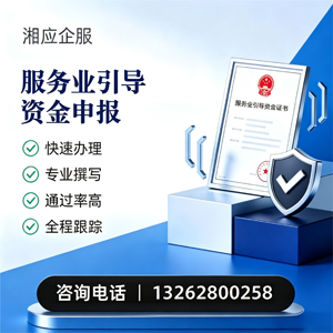 银川服务业引导资金申报服务