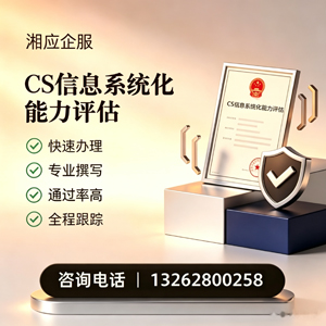 银川CS信息系统化能力评估申报服务