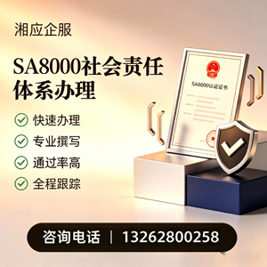 银川SA8000社会责任体系认证服务
